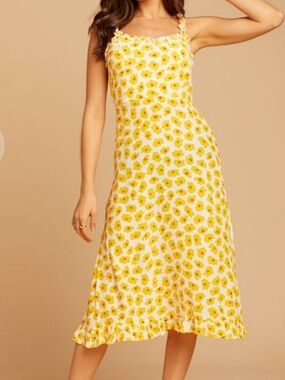 faithfull delia midi dress Faithfull the Brand Delia Petra Python Snake Natural Flared Midi Dress Medium